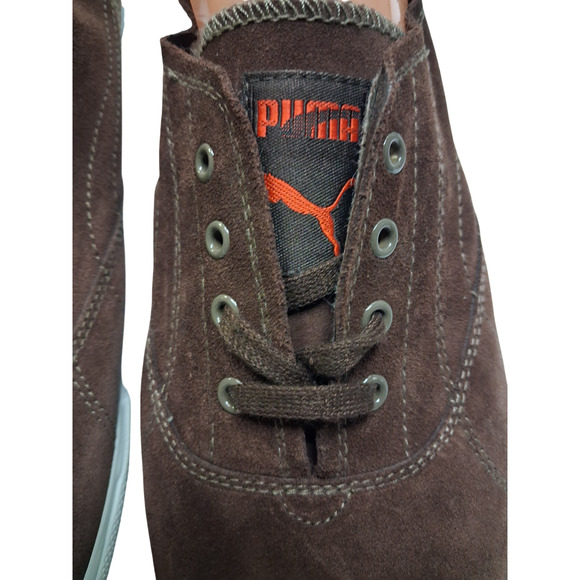 Puma Tekkies Hunger Brown Suede Casual Sneakers Mens Size 12 Shoes Vintage New main image 5